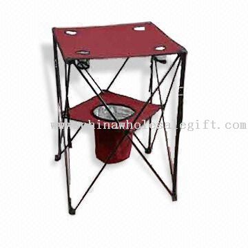 Mesa plegable con Cooler Basket
