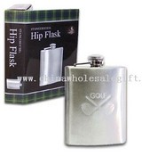 7 oz Golfers hip flask images