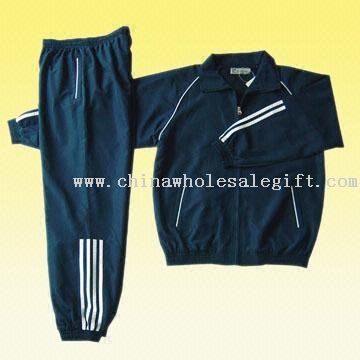 Plain microfibra Track Suit con 60gsm Forro de malla