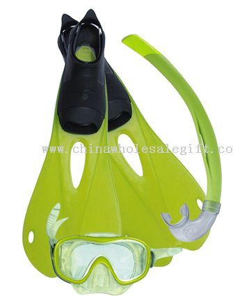 Yetişkin dalış Sets(Mask,Snorkel,Fins)