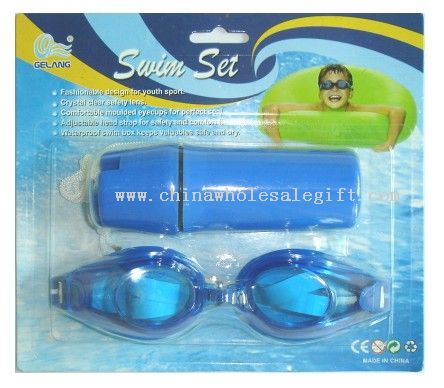 Swim Sets (TPR Goggle Adult Swim + Waterproof Box)