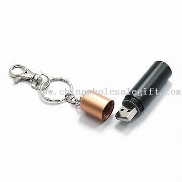 Battery-shaped USB Flash Drive with Keychain