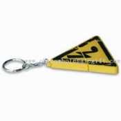 Triangle Shaped USB Flash Drive with Embossed 3-D Colorful Logo images