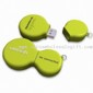 Reciclare verde rotund promoţionale USB Flash Drive cu relief Logo 3D şi funcţia Plug-and-play small picture