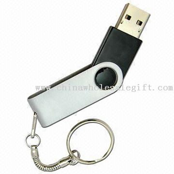 Swiveling USB Flash Drives with Keychain