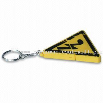 Triangle Shaped USB Flash Drive with Embossed 3-D Colorful Logo
