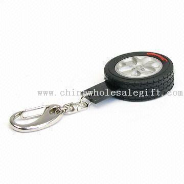 USB Flash Drive with Keychain Tyre Shape