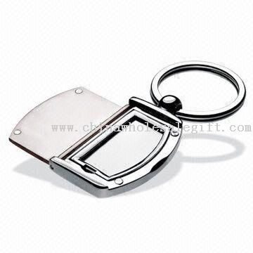 Keychain bingkai foto elegan dengan aksen logam