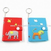 Photo Frame Keychains with 3D Embossed Soft PVC Cover images