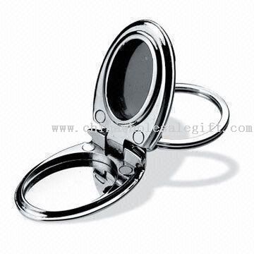 Металлический брелок фоторамка с Сплит кольцо Keyholder