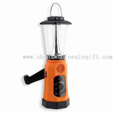 Cranking Flashlight Radio with Mobile Phone Charger and Siren Function