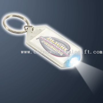 LED Key Tag avec AD papier à l'intérieur