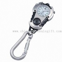 Keychain Watch with Japan Movement with compass images