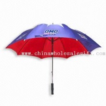 Golf Umbrella with Wind-resistant Black Fiberglass Frame images