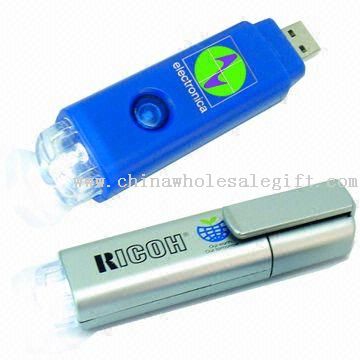 Promóciós USB LED zseblámpa, újratölthető akkumulátor