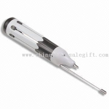 Screwdriver with LED Torch and Screw Picker