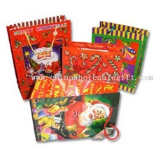 Paper Gift Bag with Christmas Theme and Matte Lamination images