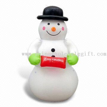 Надувний сніговик для різдвяних прикраси