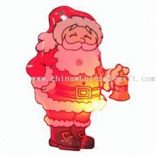 Magic LED clignotant Santa Claus Pin/insigne images
