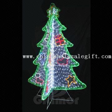 Adorno LED verde luz, disponible en el diseño de árbol de Navidad