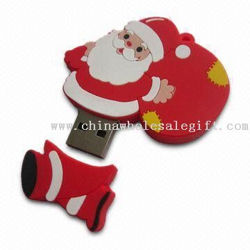 Navidad adorno PVC USB Flash Drive