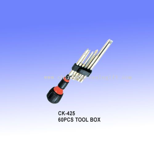 6 pcs tools box with torch