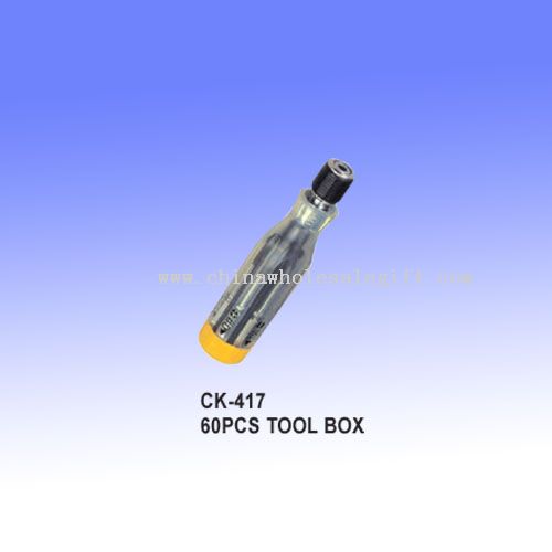 60 pcs tools box with torch