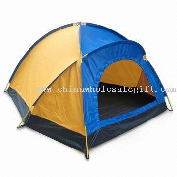 3-person Camping Tent with PE-PVC Waterproof Floor