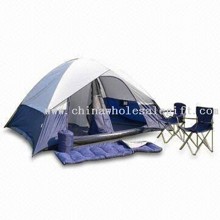 Udendørs/Camping telt sæt med sovepose images