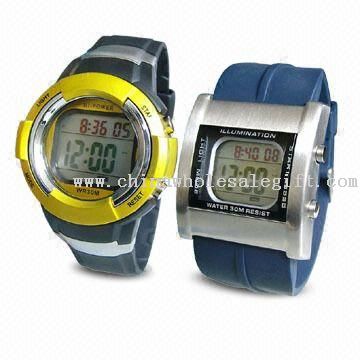 Wibracyjne zegarek z EL Backlight LCD
