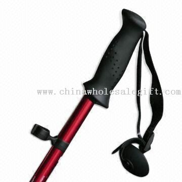 Three-section Walking Stick with Plastic Handle