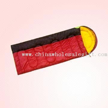 190T Polyester Sleeping Bag with T/C Lining and Polyester Hollow Fiber Filling