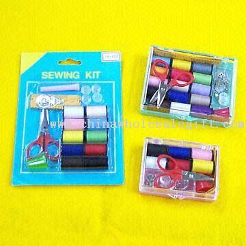 De viaje de coser Kits disponibles en la tarjeta o el asunto de envases de plástico