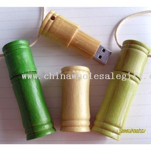 Flash drive usb de bambu
