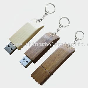 Wooden pen drive keychain