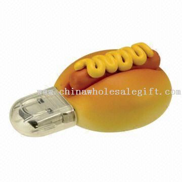 Hamburger Shaped USB Flash Drive with 7 Mbit / s Vitesse d'écriture