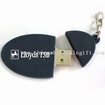 PVC USB Flash Drive dengan timbul 3D Logo