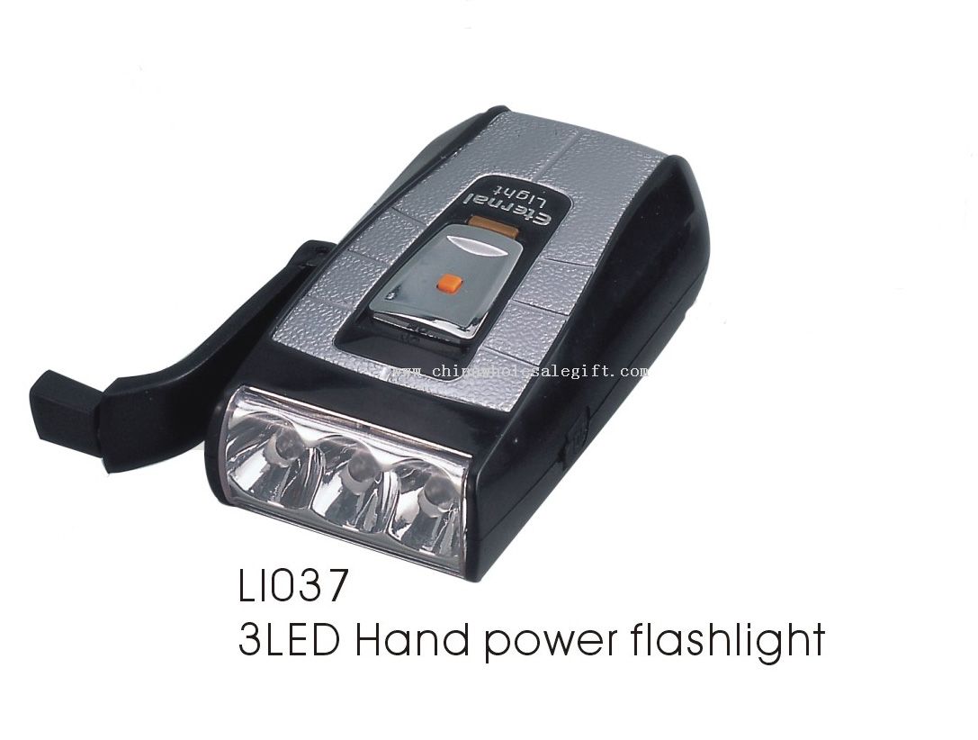 3LED Hand power flashlight