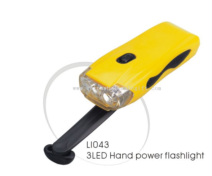 3LED Hand power flashlight