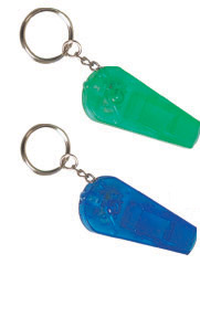 Keychain light w/whistle