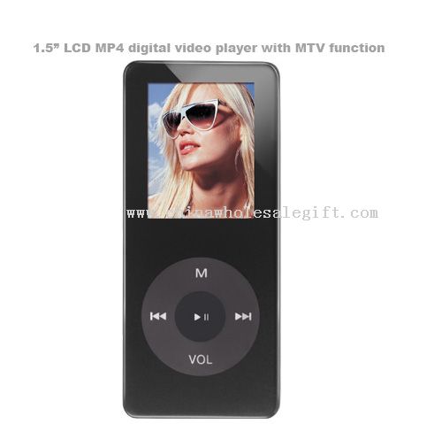 1.5" LCD MP4 digital video player dengan fungsi MTV