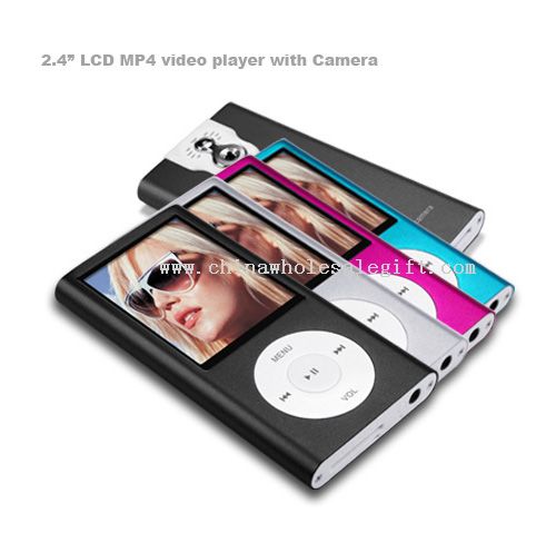 2.4" LCD MP4 player de vídeo com câmera