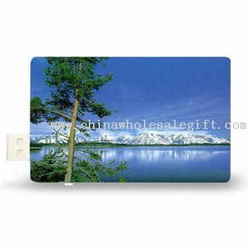 Credit Card-shaped USB Flash Drive with Retractable USB Interface
