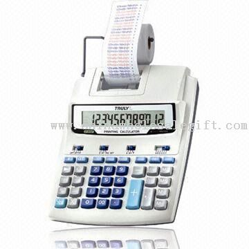 12 Digits Printing Calculator with Independent Memory