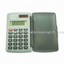 -digit Pocket Calculator with Solar/Dual Power Supply and Cover images
