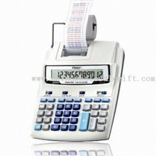 Calculatrice imprimante 12 chiffres avec mémoire indépendante images