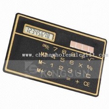 8-digit Slim Shape Card Solar Power Calculator images