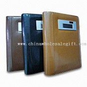 Large Size cuir calculatrices avec Dual Power Supply images