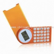 Pocket 8-digit Calculator with World Time images