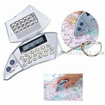 8-digit Calculator with Map Measurer and Mini-light Torch